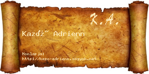 Kazó Adrienn névjegykártya