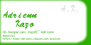 adrienn kazo business card